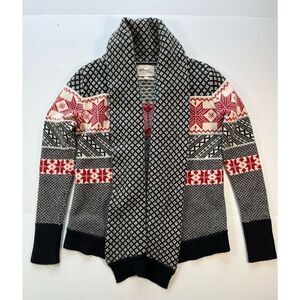 Telluride Clothing Company Shawl Collar Lambswool Open Cardigan Women Size Small